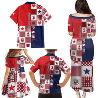 Panama Christmas Feliz Navidad Family Matching Puletasi and Hawaiian Shirt Coquette Bow Style - Wonder Print Shop