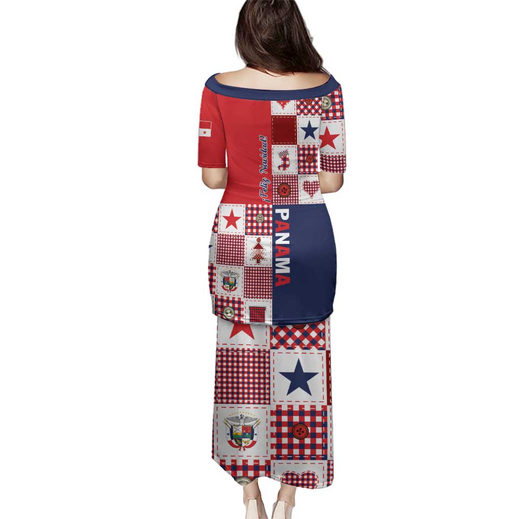 Panama Christmas Feliz Navidad Family Matching Puletasi and Hawaiian Shirt Coquette Bow Style - Wonder Print Shop