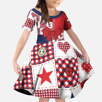 Panama Christmas Feliz Navidad Family Matching Summer Maxi Dress and Hawaiian Shirt Coquette Bow Style - Wonder Print Shop