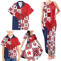 Panama Christmas Feliz Navidad Family Matching Tank Maxi Dress and Hawaiian Shirt Coquette Bow Style - Wonder Print Shop