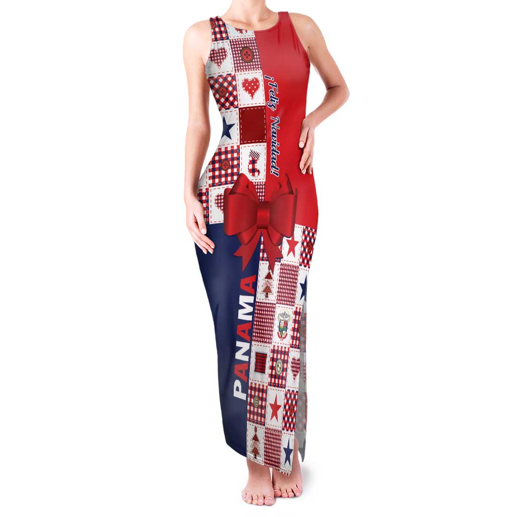 Panama Christmas Feliz Navidad Family Matching Tank Maxi Dress and Hawaiian Shirt Coquette Bow Style - Wonder Print Shop