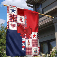 Panama Christmas Feliz Navidad Garden Flag Coquette Bow Style - Wonder Print Shop