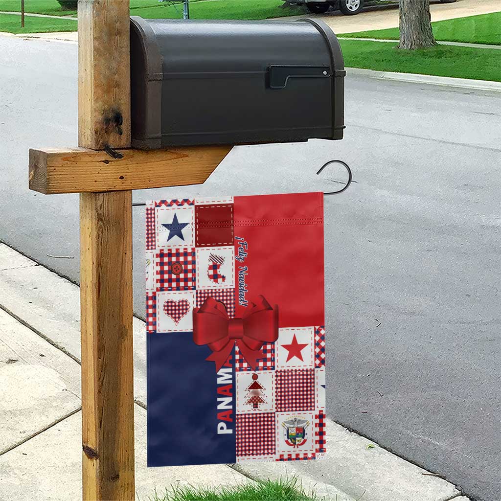 Panama Christmas Feliz Navidad Garden Flag Coquette Bow Style - Wonder Print Shop