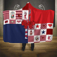 Panama Christmas Feliz Navidad Hooded Blanket Coquette Bow Style