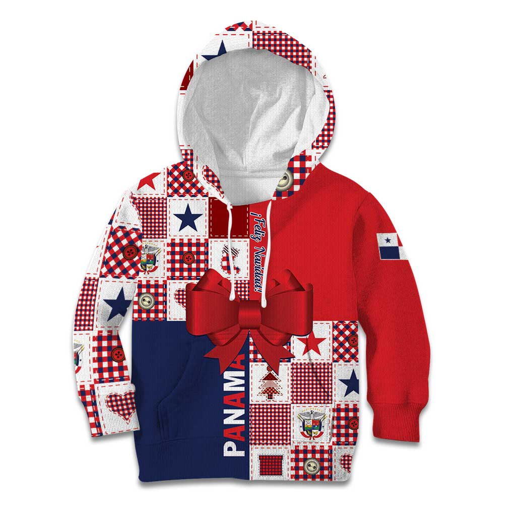 Panama Christmas Feliz Navidad Kid Hoodie Coquette Bow Style - Wonder Print Shop