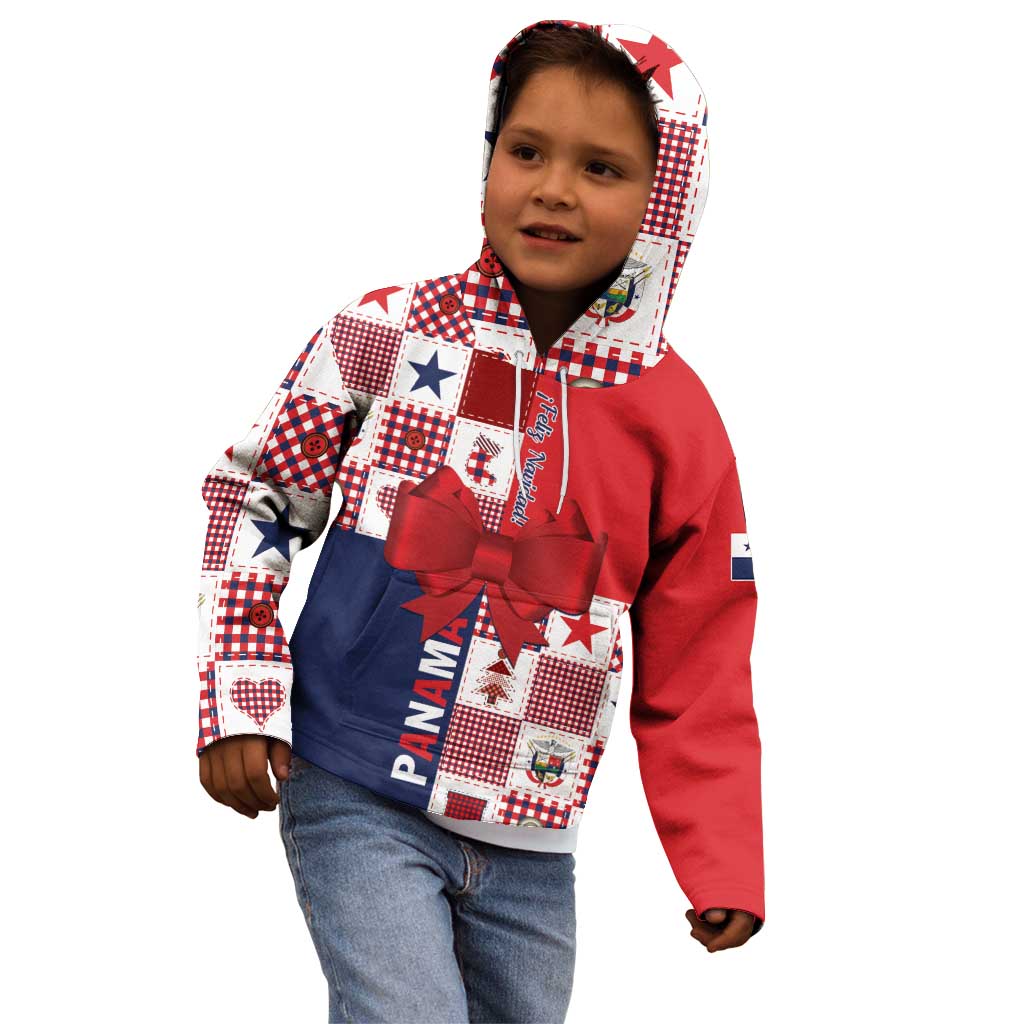 Panama Christmas Feliz Navidad Kid Hoodie Coquette Bow Style - Wonder Print Shop