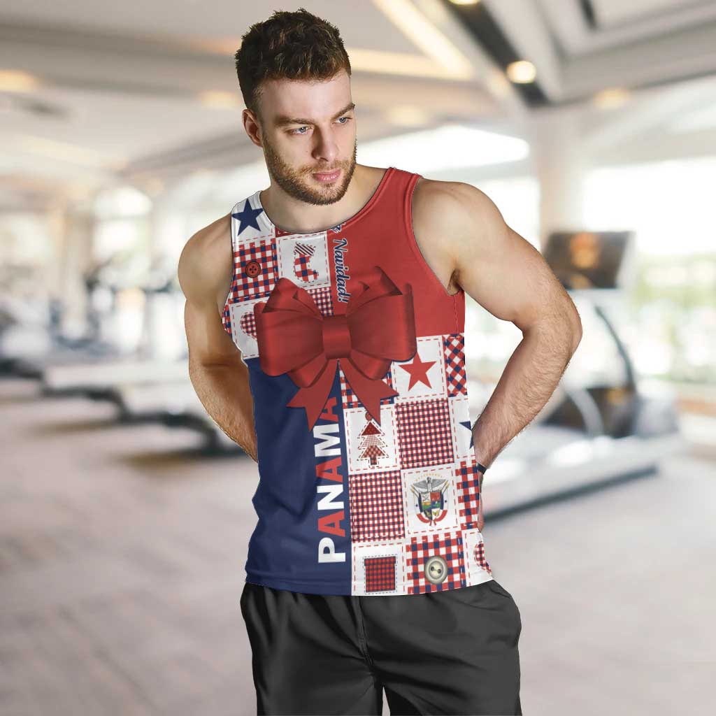 Panama Christmas Feliz Navidad Men Tank Top Coquette Bow Style - Wonder Print Shop
