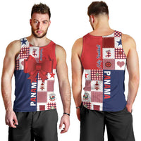 Panama Christmas Feliz Navidad Men Tank Top Coquette Bow Style - Wonder Print Shop