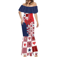 Panama Christmas Feliz Navidad Mermaid Dress Coquette Bow Style - Wonder Print Shop