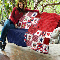 Panama Christmas Feliz Navidad Quilt Coquette Bow Style - Wonder Print Shop