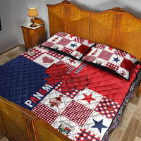 Panama Christmas Feliz Navidad Quilt Bed Set Coquette Bow Style - Wonder Print Shop
