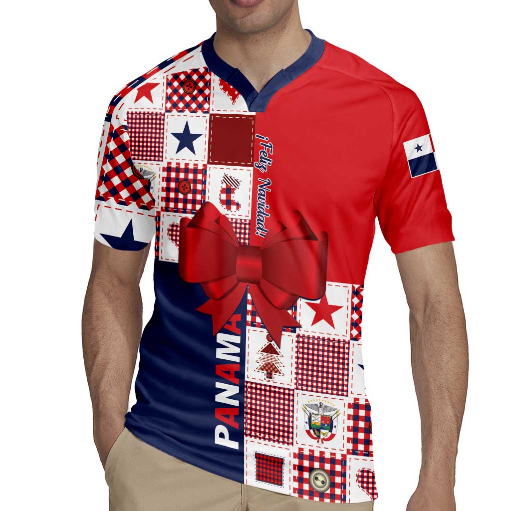 Panama Christmas Feliz Navidad Rugby Jersey Coquette Bow Style - Wonder Print Shop