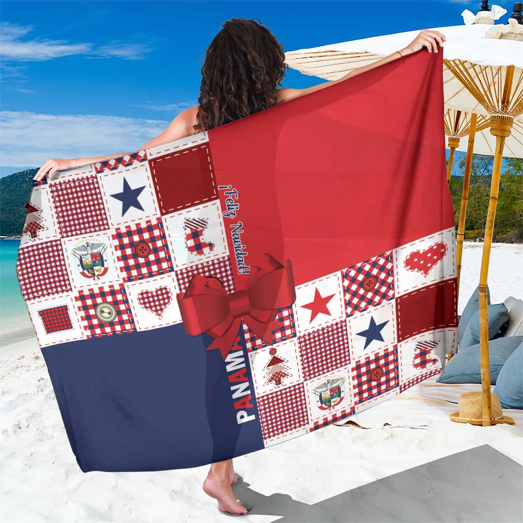 Panama Christmas Feliz Navidad Sarong Coquette Bow Style - Wonder Print Shop