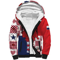 Panama Christmas Feliz Navidad Sherpa Hoodie Coquette Bow Style - Wonder Print Shop