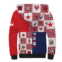 Panama Christmas Feliz Navidad Sherpa Hoodie Coquette Bow Style - Wonder Print Shop