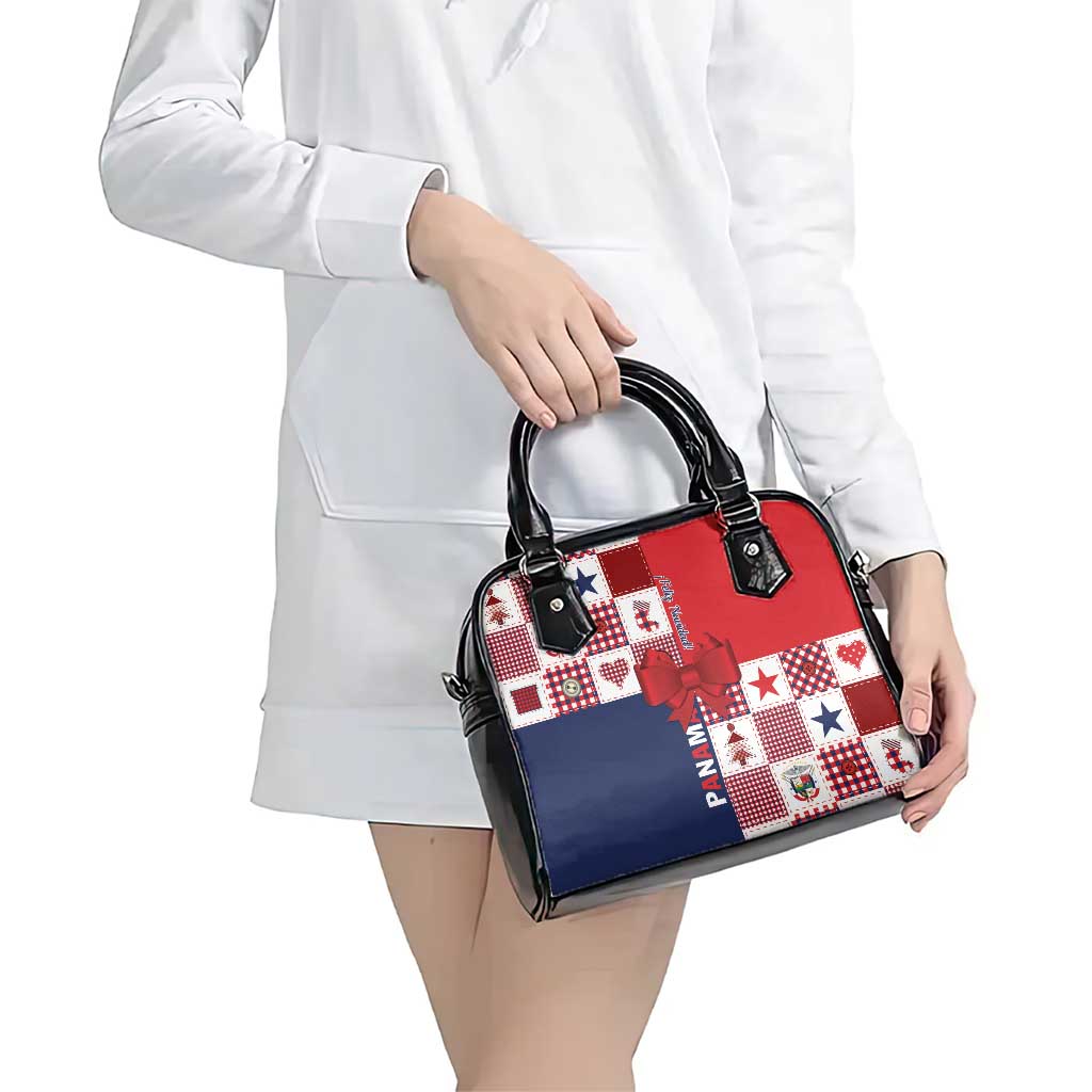 Panama Christmas Feliz Navidad Shoulder Handbag Coquette Bow Style