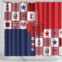 Panama Christmas Feliz Navidad Shower Curtain Coquette Bow Style