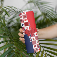 Panama Christmas Feliz Navidad Skinny Tumbler Coquette Bow Style - Wonder Print Shop