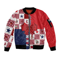 Panama Christmas Feliz Navidad Sleeve Zip Bomber Jacket Coquette Bow Style - Wonder Print Shop