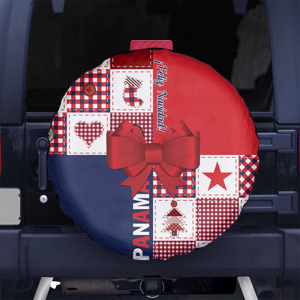 Panama Christmas Feliz Navidad Spare Tire Cover Coquette Bow Style - Wonder Print Shop