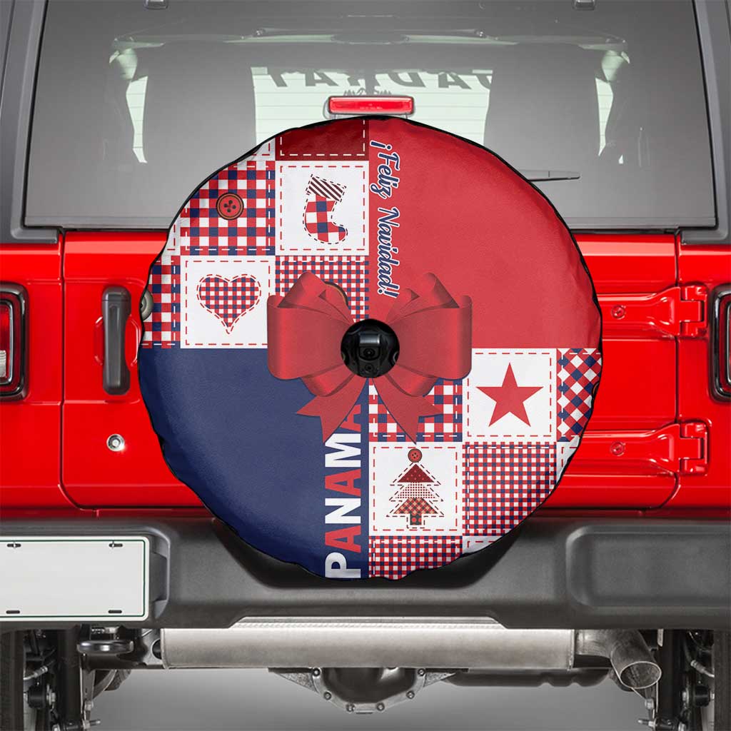 Panama Christmas Feliz Navidad Spare Tire Cover Coquette Bow Style - Wonder Print Shop
