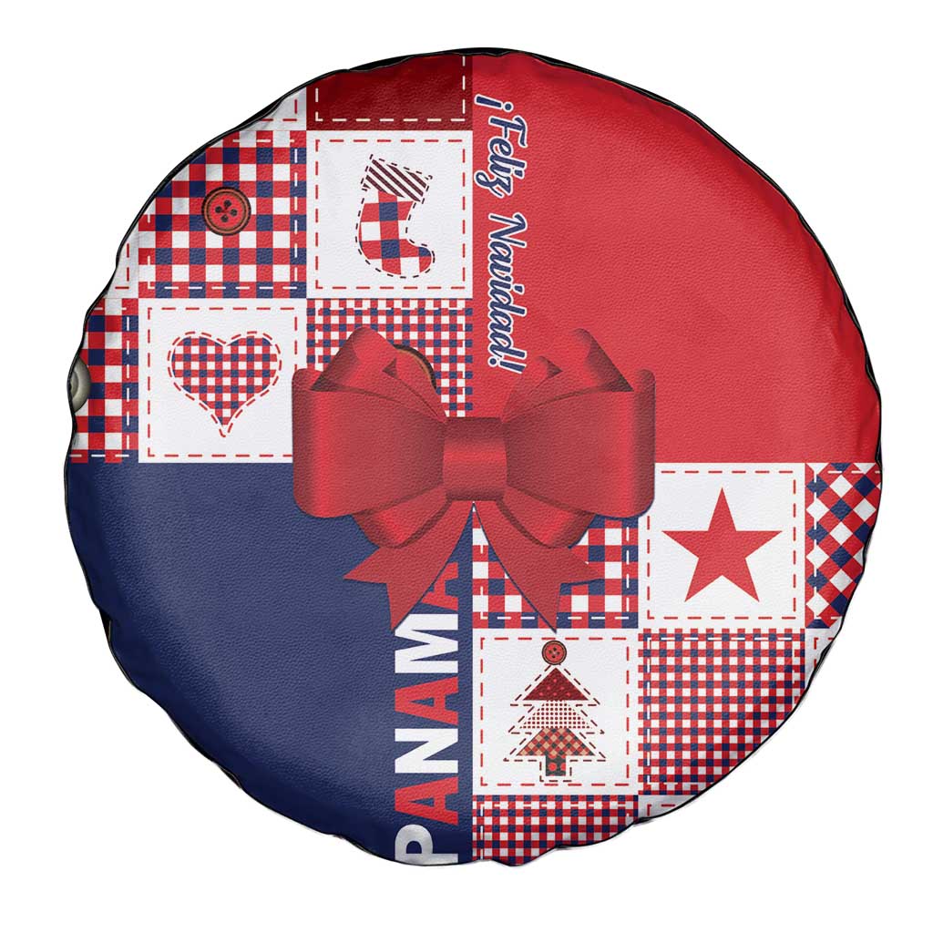 Panama Christmas Feliz Navidad Spare Tire Cover Coquette Bow Style - Wonder Print Shop