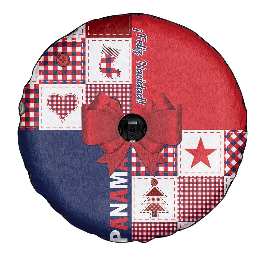 Panama Christmas Feliz Navidad Spare Tire Cover Coquette Bow Style - Wonder Print Shop