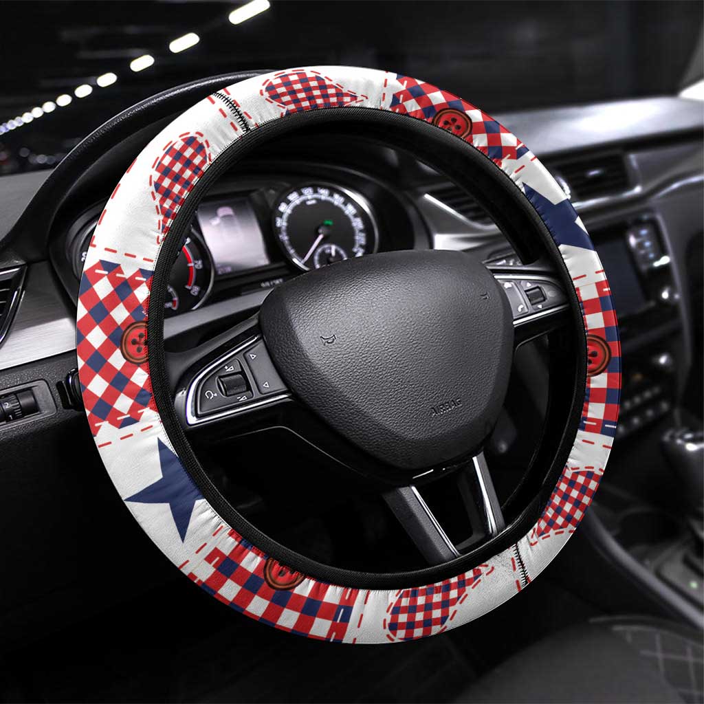 Panama Christmas Feliz Navidad Steering Wheel Cover Coquette Bow Style - Wonder Print Shop