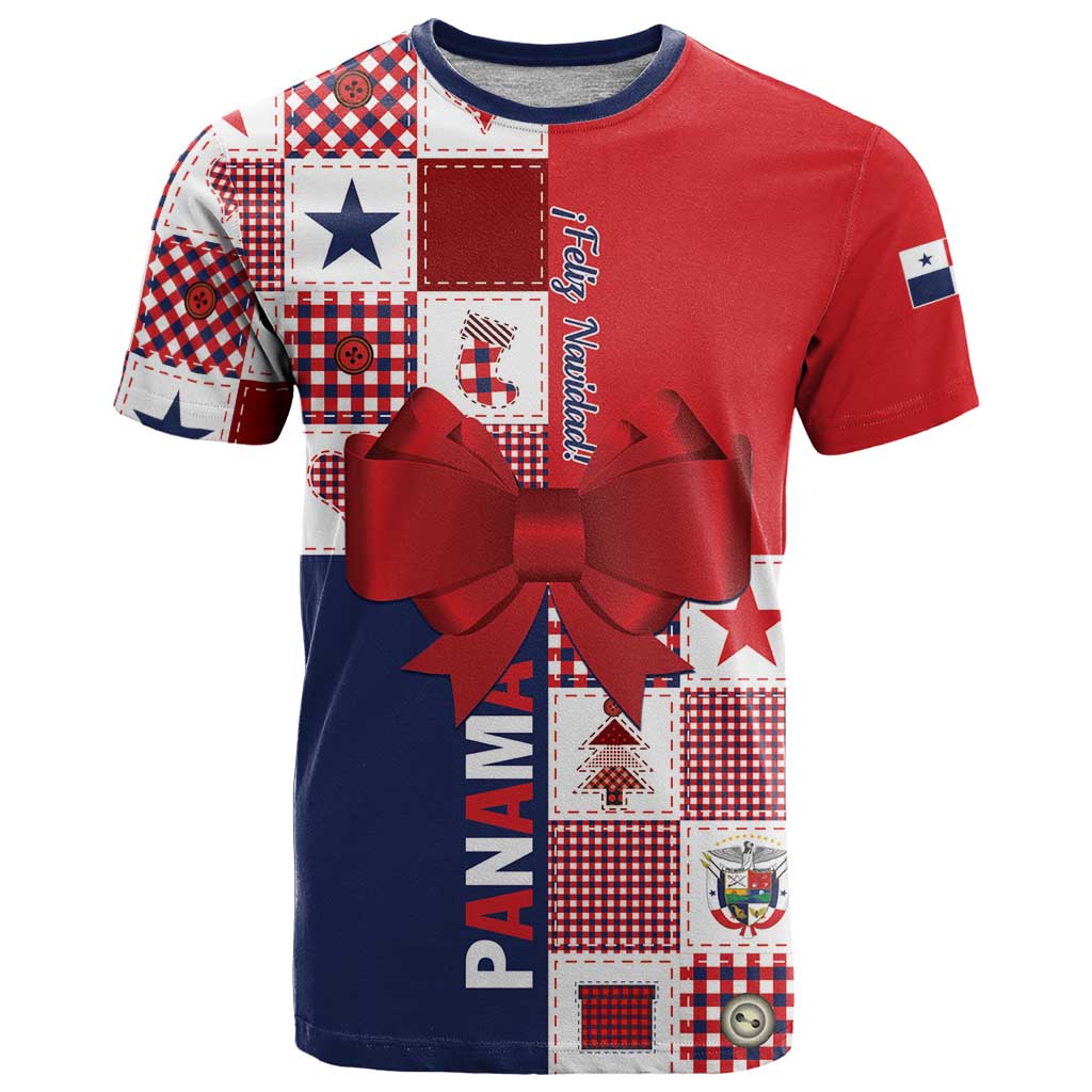 Panama Christmas Feliz Navidad T Shirt Coquette Bow Style - Wonder Print Shop