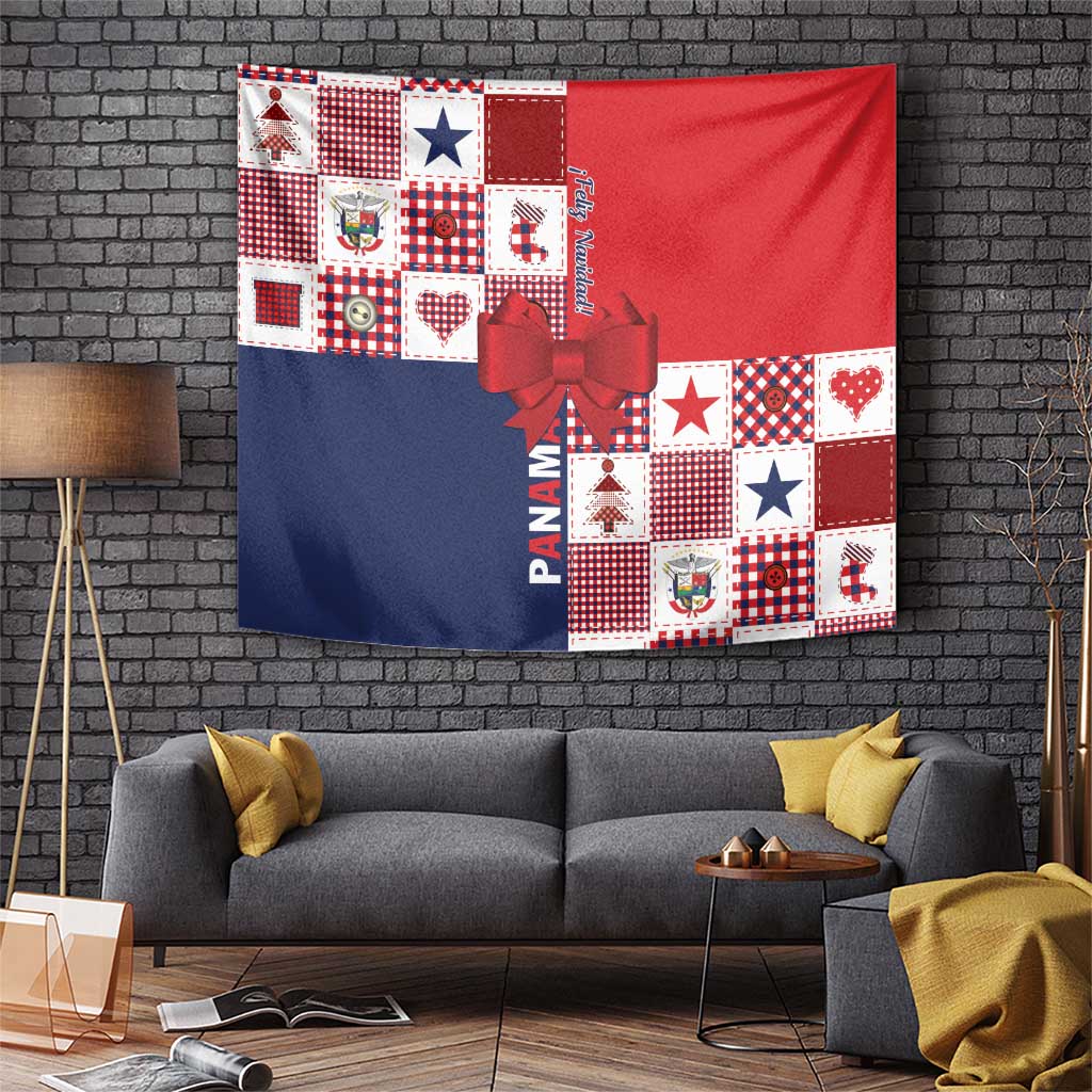 Panama Christmas Feliz Navidad Tapestry Coquette Bow Style - Wonder Print Shop