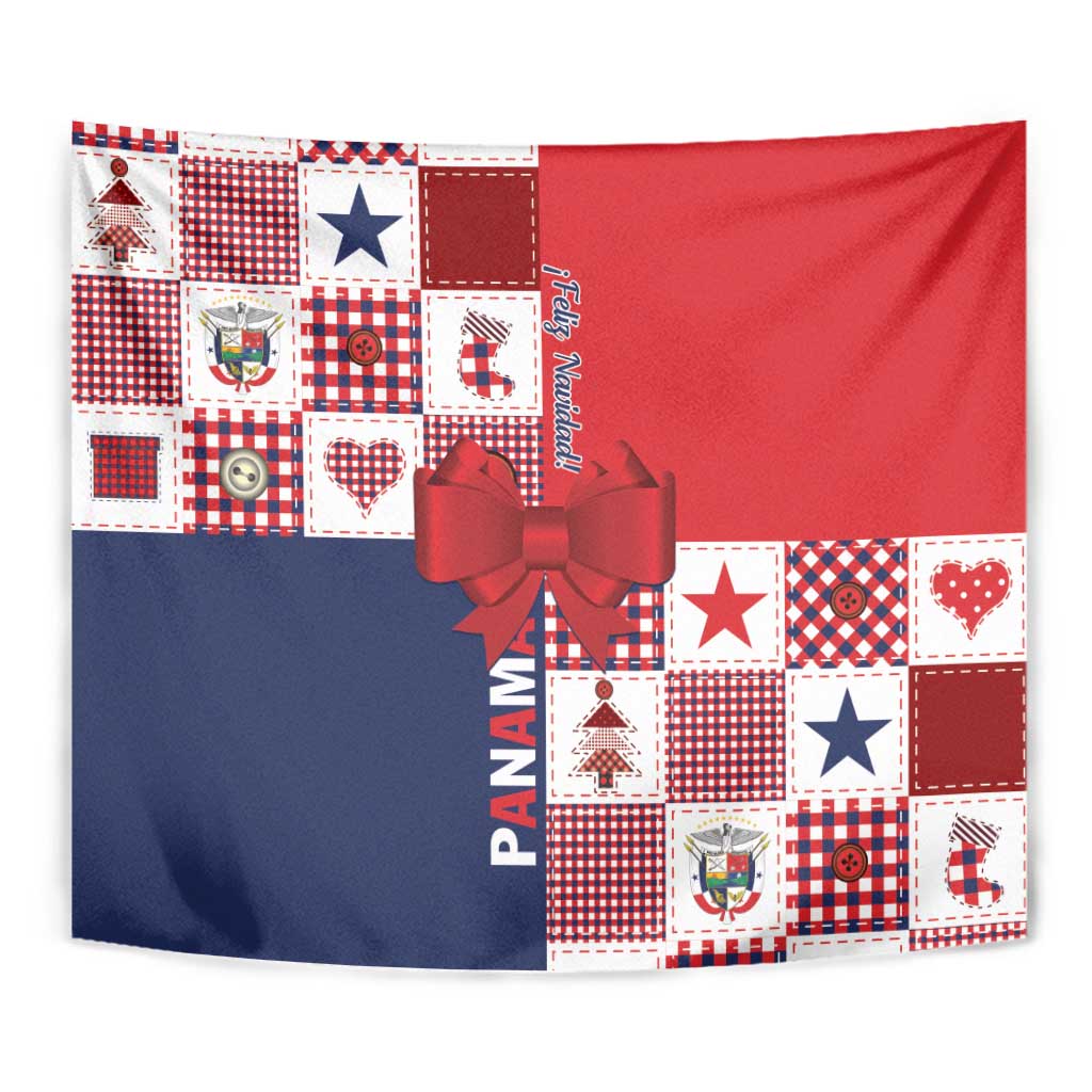 Panama Christmas Feliz Navidad Tapestry Coquette Bow Style - Wonder Print Shop
