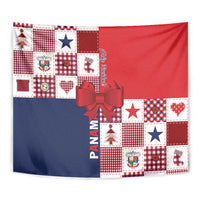 Panama Christmas Feliz Navidad Tapestry Coquette Bow Style - Wonder Print Shop