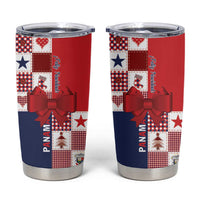 Panama Christmas Feliz Navidad Tumbler Cup Coquette Bow Style - Wonder Print Shop