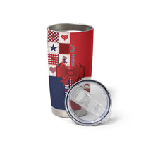 Panama Christmas Feliz Navidad Tumbler Cup Coquette Bow Style - Wonder Print Shop