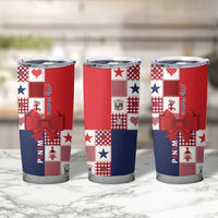 Panama Christmas Feliz Navidad Tumbler Cup Coquette Bow Style - Wonder Print Shop