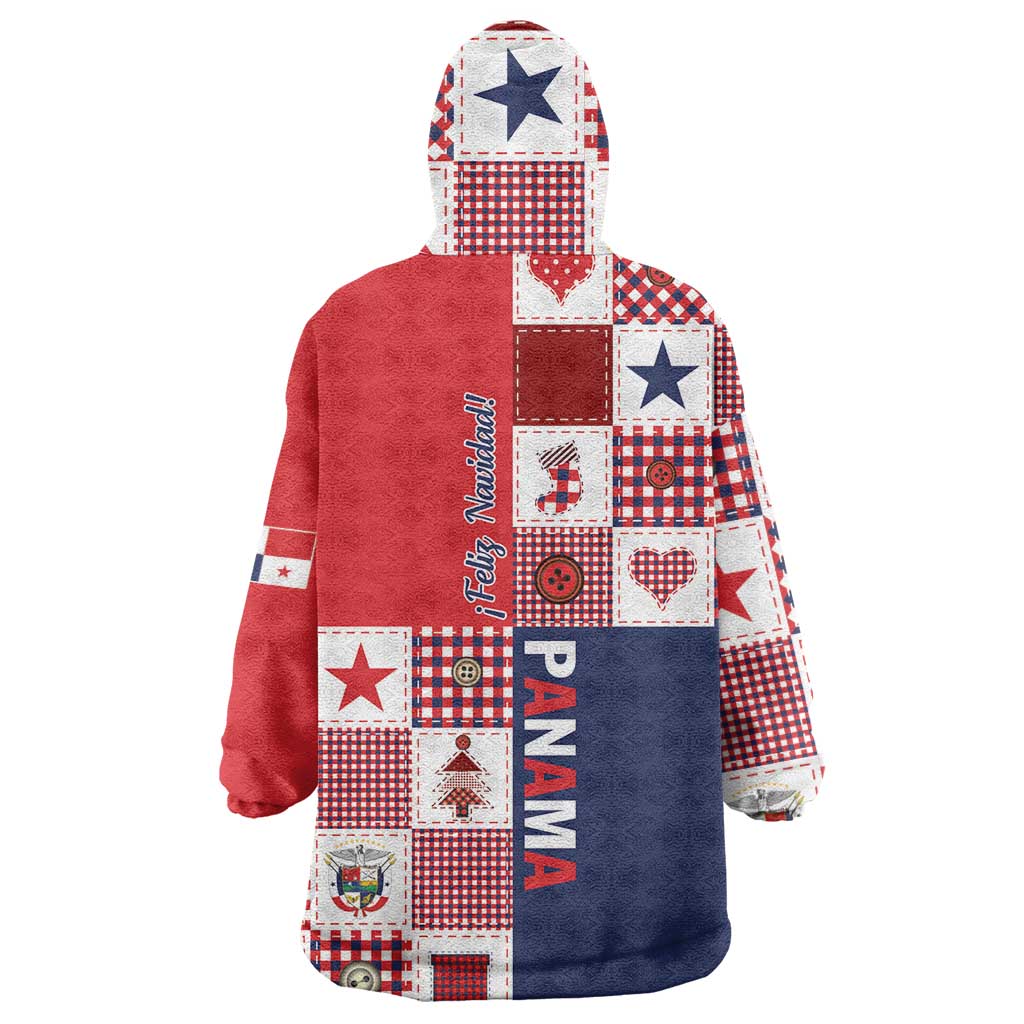 Panama Christmas Feliz Navidad Wearable Blanket Hoodie Coquette Bow Style - Wonder Print Shop