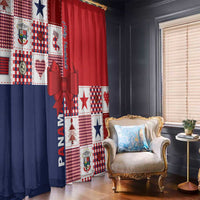 Panama Christmas Feliz Navidad Window Curtain Coquette Bow Style - Wonder Print Shop