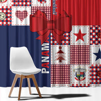Panama Christmas Feliz Navidad Window Curtain Coquette Bow Style - Wonder Print Shop