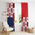 Panama Christmas Feliz Navidad Window Curtain Coquette Bow Style - Wonder Print Shop
