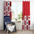 Panama Christmas Feliz Navidad Window Curtain Coquette Bow Style - Wonder Print Shop
