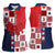 Panama Christmas Feliz Navidad Women Sleeveless Polo Shirt Coquette Bow Style - Wonder Print Shop