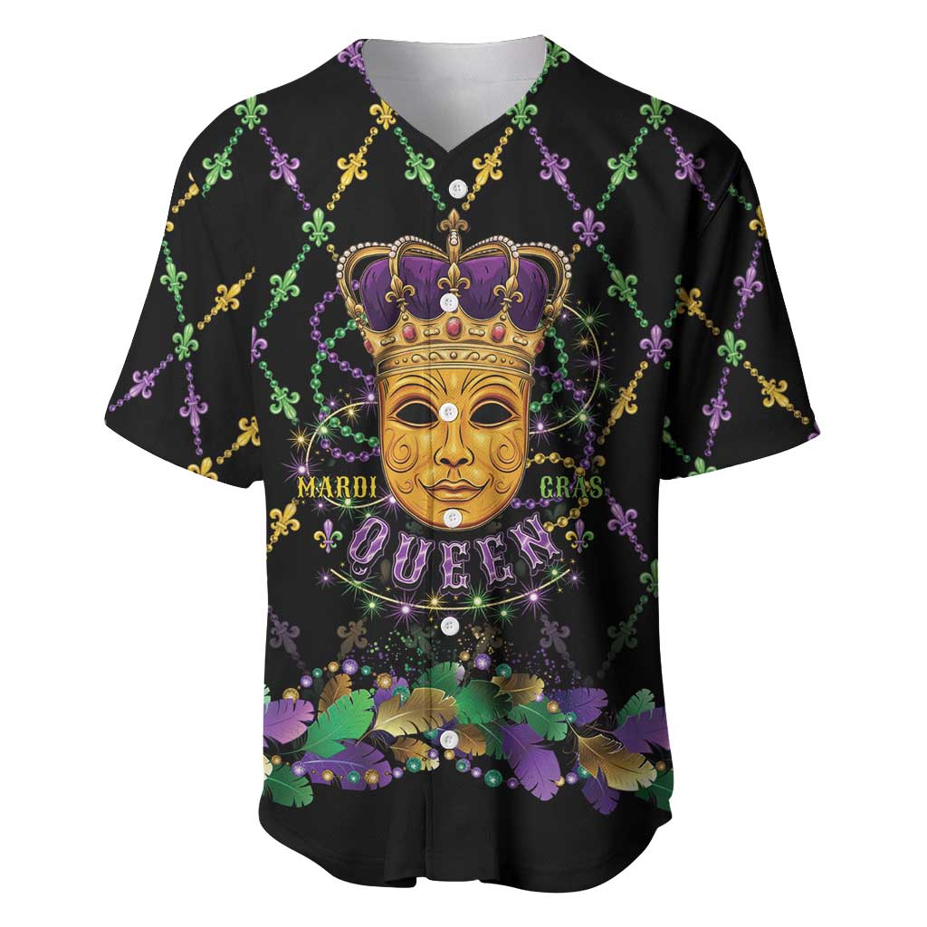 Mardi Gras King Baseball Jersey Let the Good Times Roll - Wonder Print Shop