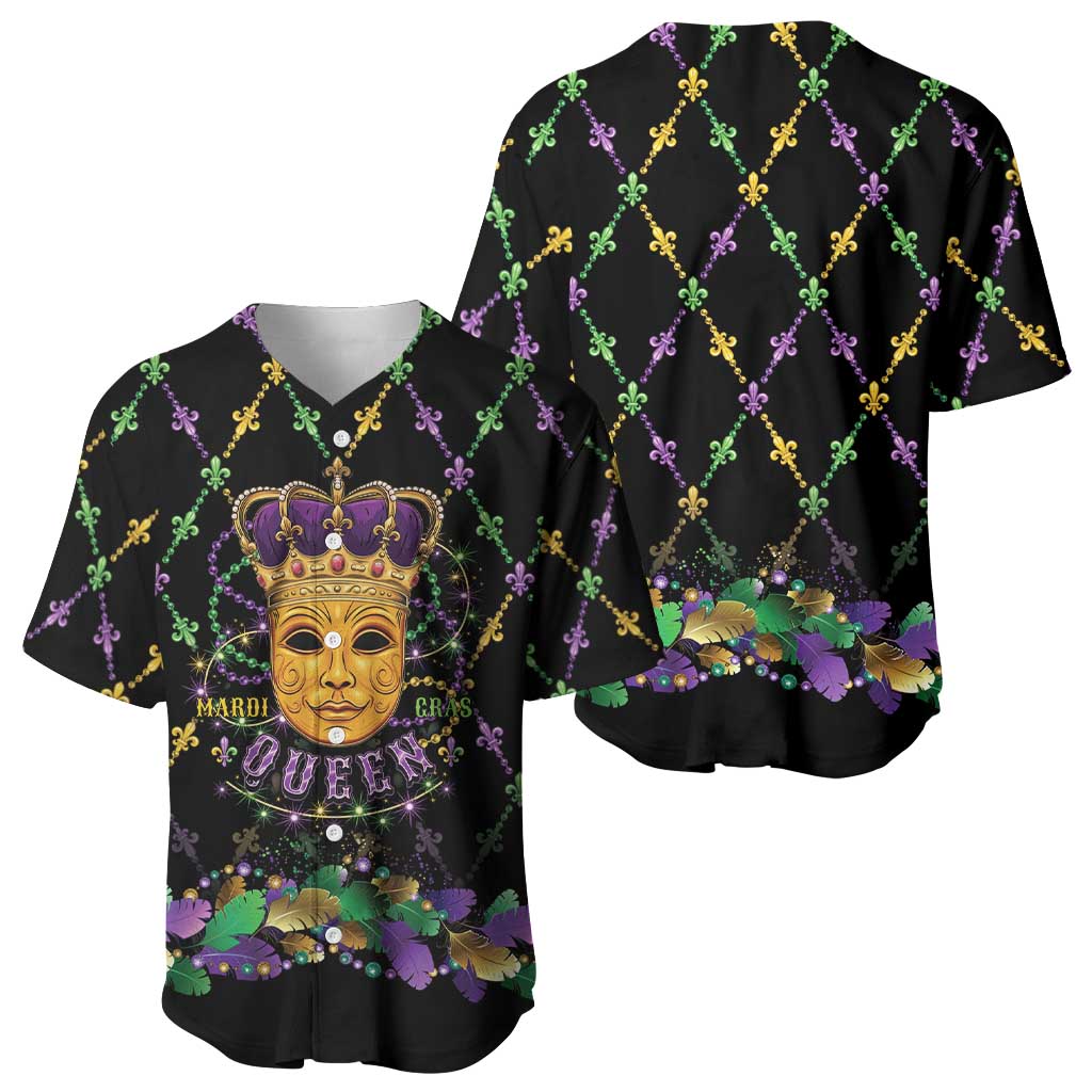 Mardi Gras King Baseball Jersey Let the Good Times Roll - Wonder Print Shop