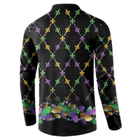 Mardi Gras King Button Sweatshirt Let the Good Times Roll - Wonder Print Shop