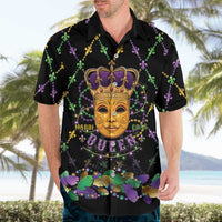 Mardi Gras King Hawaiian Shirt Let the Good Times Roll - Wonder Print Shop