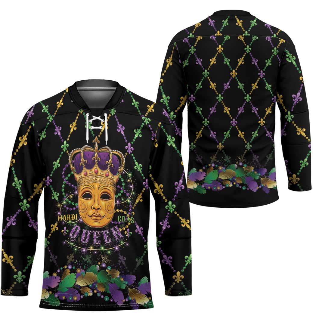 Mardi Gras King Hockey Jersey Let the Good Times Roll - Wonder Print Shop