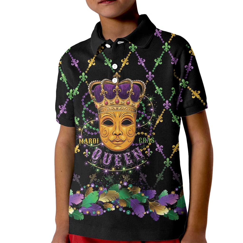 Mardi Gras King Kid Polo Shirt Let the Good Times Roll - Wonder Print Shop