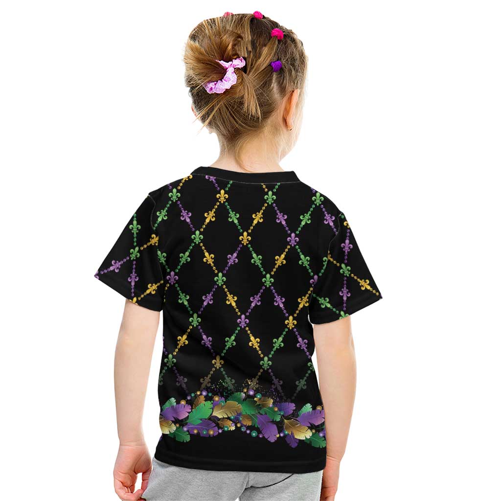 Mardi Gras King Kid T Shirt Let the Good Times Roll - Wonder Print Shop
