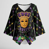 Mardi Gras King Kimono Sleeve Blouse Let the Good Times Roll - Wonder Print Shop
