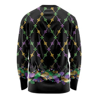Mardi Gras King Long Sleeve Shirt Let the Good Times Roll - Wonder Print Shop